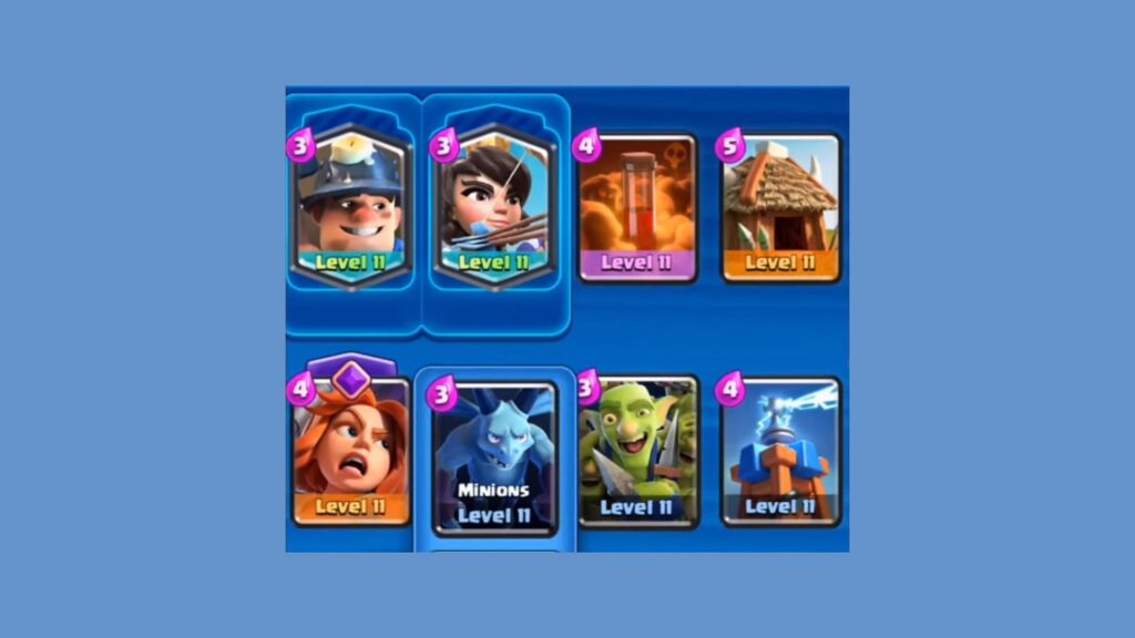 Composition du meilleur deck arène 9 dans Clash Royale